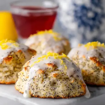 Ridiculously Easy Lemon Poppy Seed Scones
