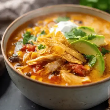 Creamy Chicken Tortilla Soup