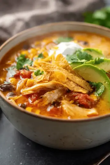 Creamy Chicken Tortilla Soup