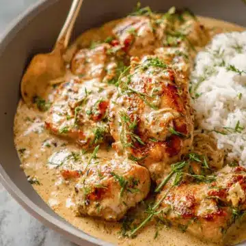 One Pot Creamy Garlic Chicken
