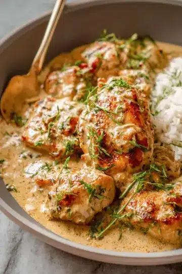 One Pot Creamy Garlic Chicken