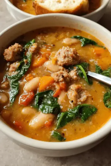 Italian Sausage White Bean Soup