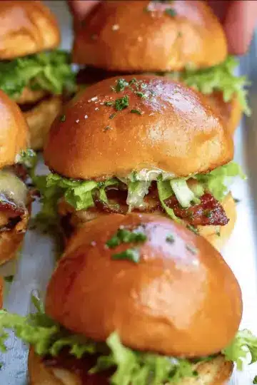 Honey Mustard BLT Chicken Sliders
