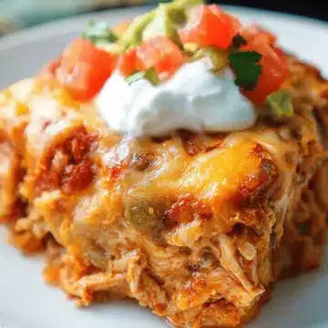 Easy Chicken Burrito Casserole