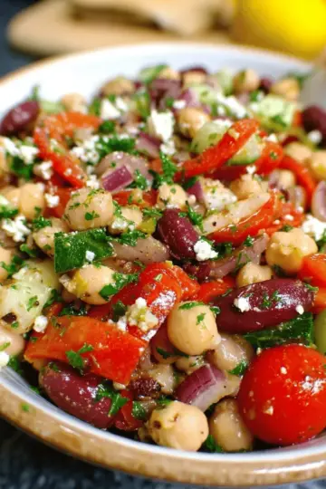 Mediterranean Bean Salad