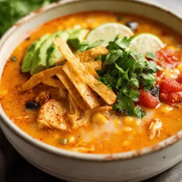 Creamy Chicken Tortilla Soup
