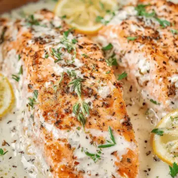 Baked Boursin Salmon