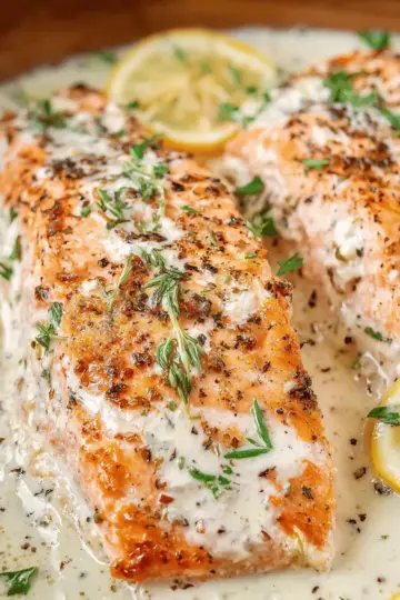 Baked Boursin Salmon