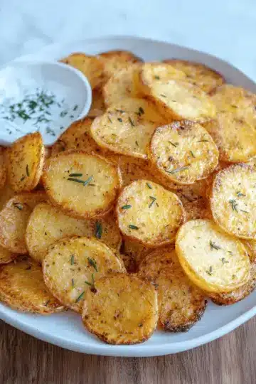Air Fryer Sliced Potatoes