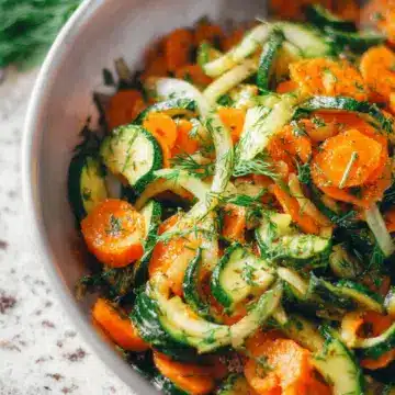 Dill Sautéed Carrots and Zucchini