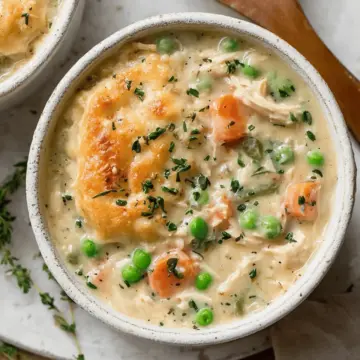 Healthy Chicken Pot Pie Soup