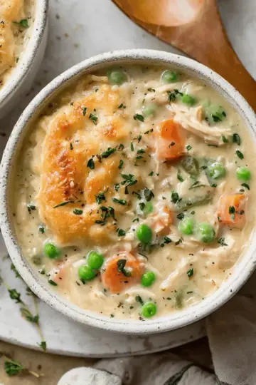 Healthy Chicken Pot Pie Soup