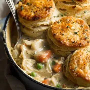 Chicken Pot Pie with Biscuits