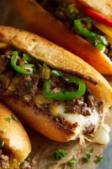 Ground Beef Philly Cheesesteak