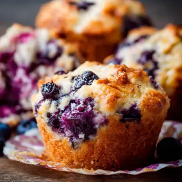 Blueberry Cottage Cheese Muffins