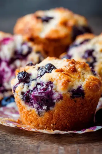 Blueberry Cottage Cheese Muffins