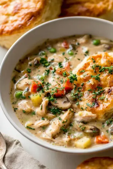 Slow Cooker Chicken Pot Pie Soup
