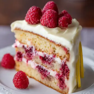Raspberry Cake with Lemon Buttercream