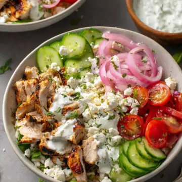 Greek Chicken Gyro Bowls