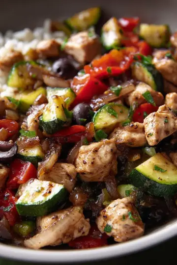 Mediterranean Chicken Stir-Fry