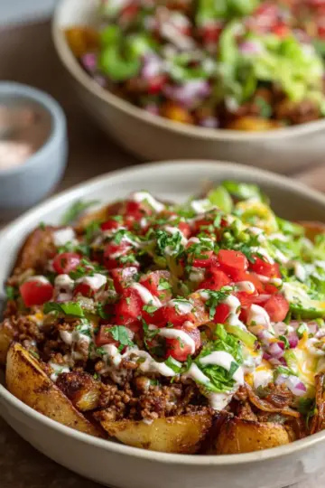 Easy Potato Taco Bowls