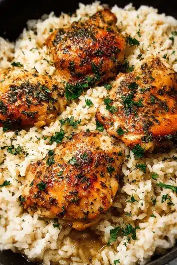 Garlic Butter Chicken and Rice