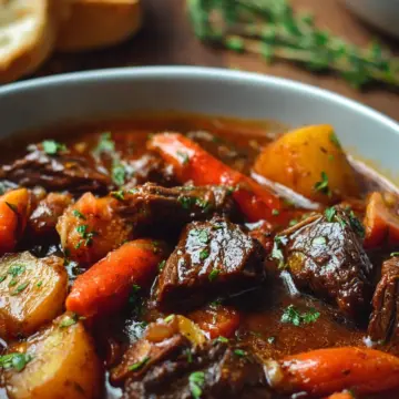 Beef Stew Recipe with Carrots & Potatoes