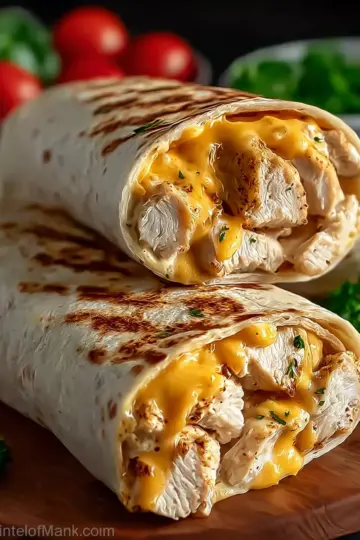Quick Cheesy Chicken Wrap