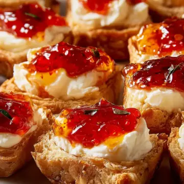 Pepper Jelly & Cream Cheese Bites