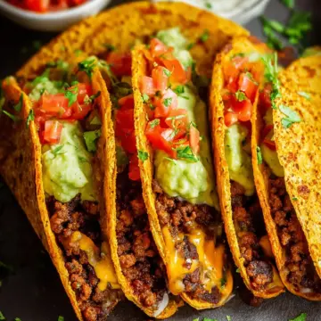 CRISPY BAKED GROUND BEEF TACOS (GRAIN-FREE, DAIRY-FREE)