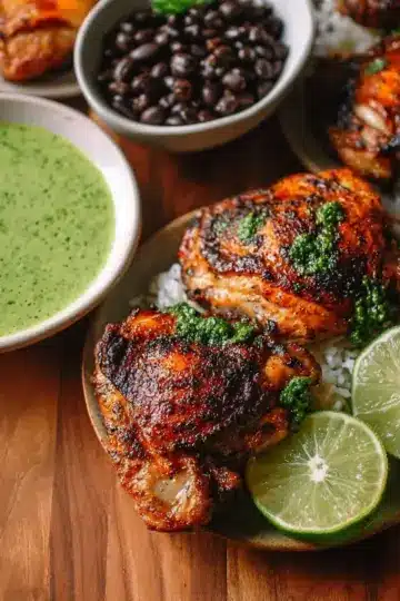 Peruvian Chicken & Green Sauce