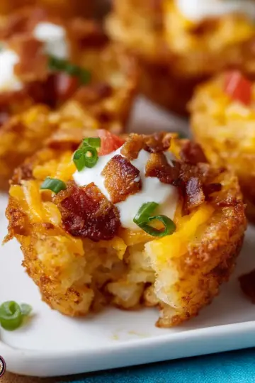 Loaded Tater Tot Cups