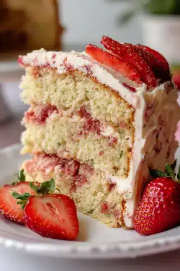 Homemade Strawberry Cake