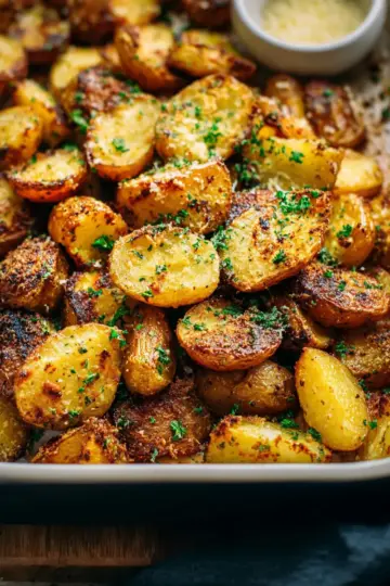 Roasted Garlic Parmesan Potatoes