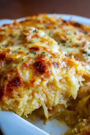 Spaghetti Squash Au Gratin