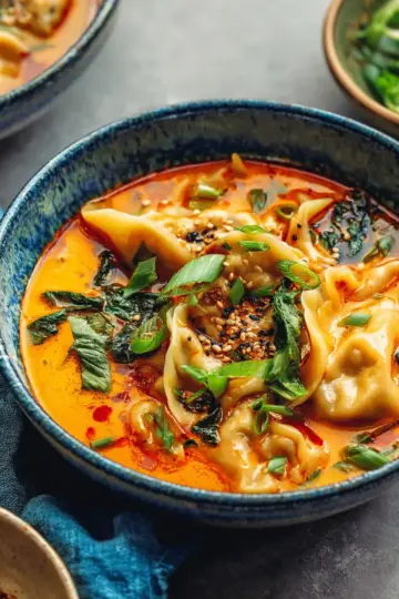 Red Curry Dumpling Soup